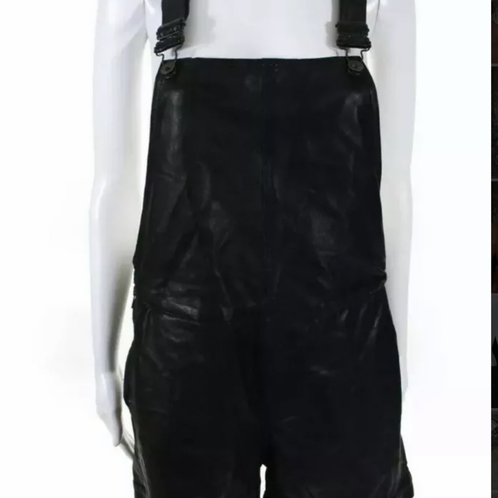 Rag & Bone Leather overall shorts one piece M
